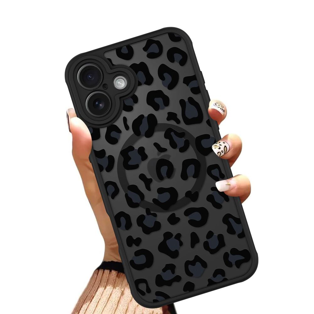 IPhone 17 6.3 Inch Soft TPU Black Leopard Print Case, 20J-172PH002